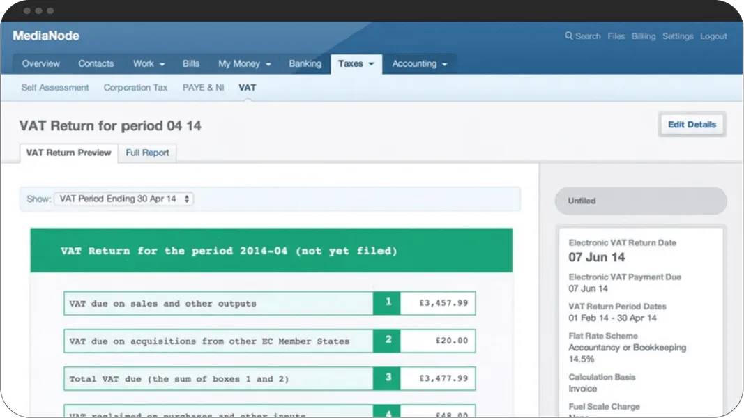 Calculations of VAT