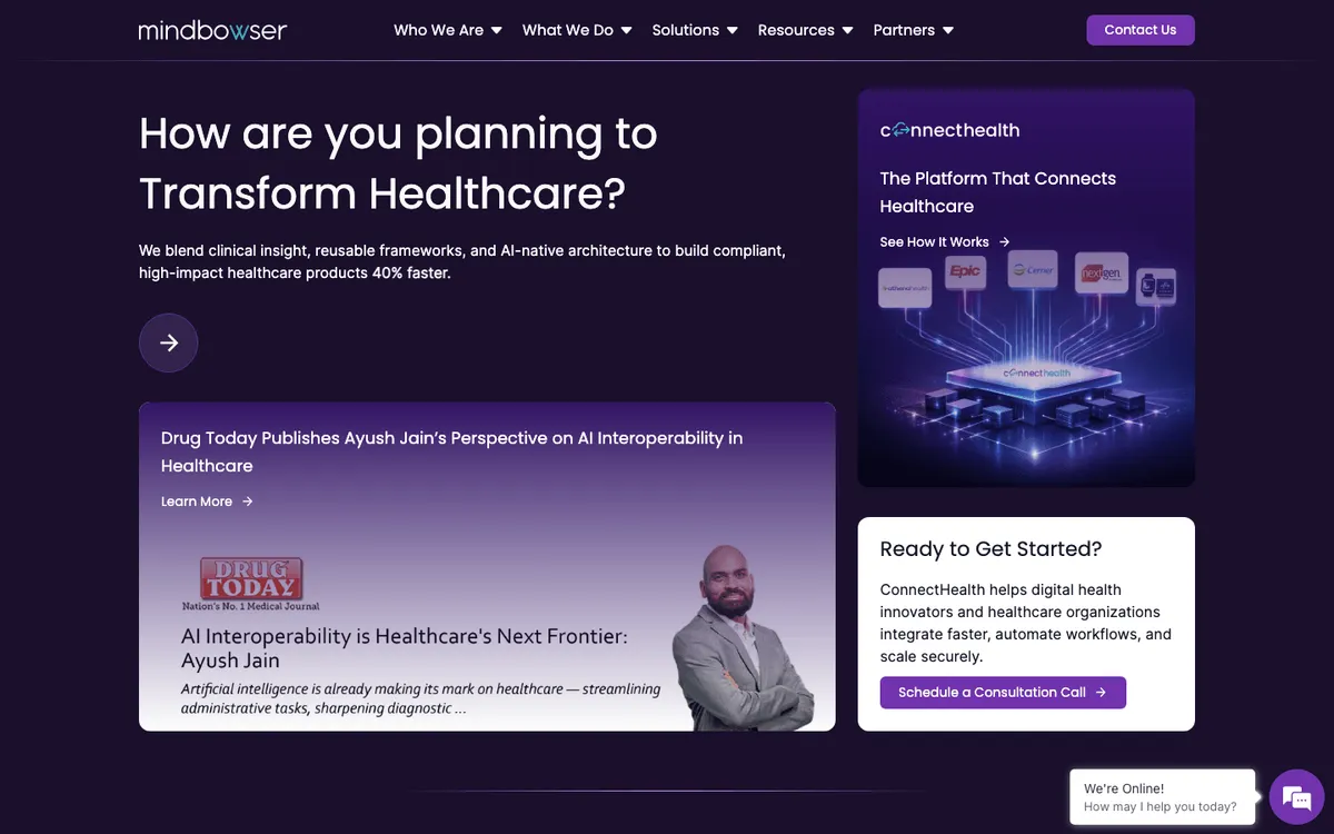 Mindbowser telemedicine software development company