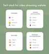 What technologies are used to create a video streaming website