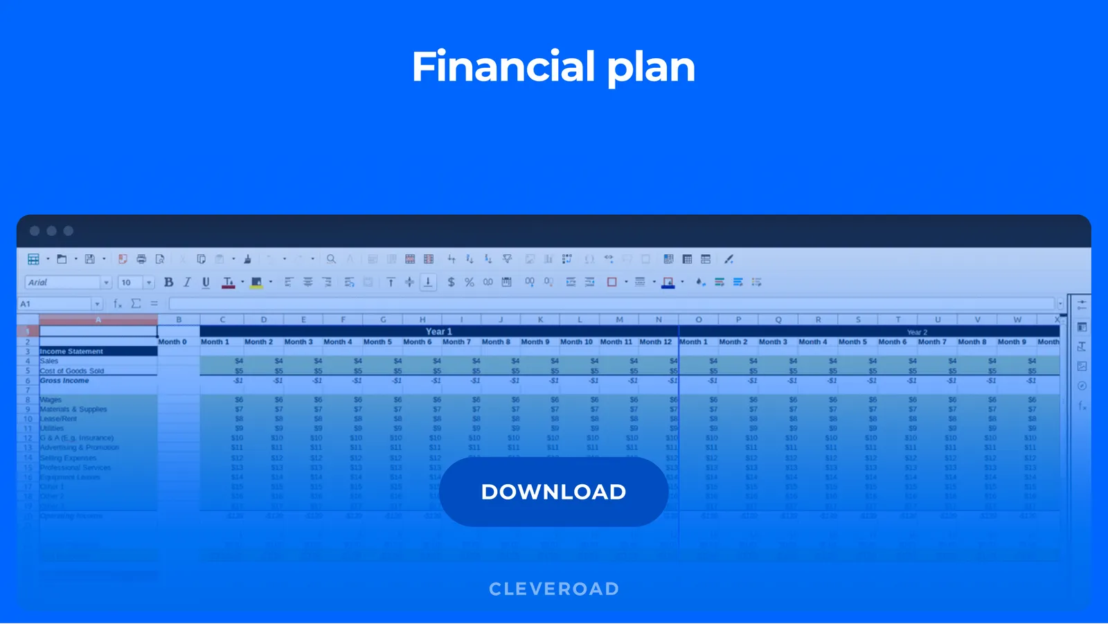 financial plan section