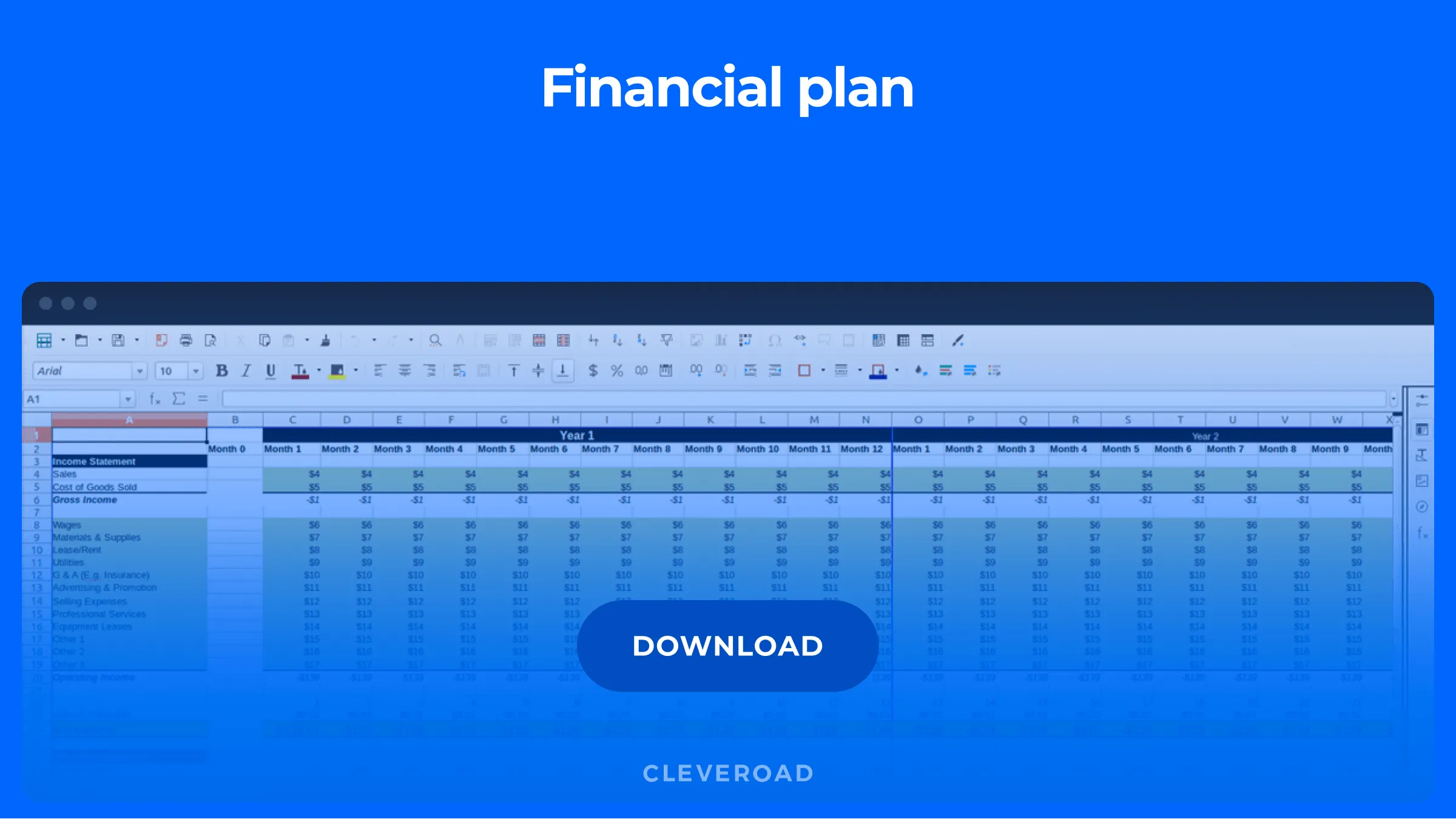 financial plan section