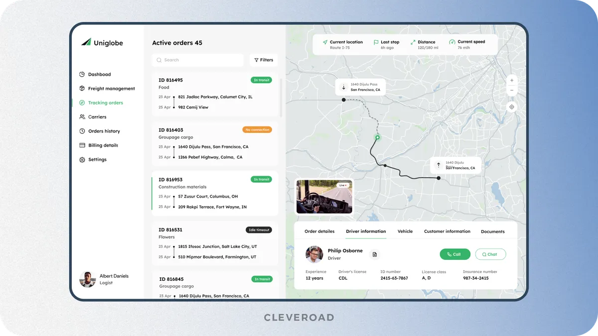 fleet management app development