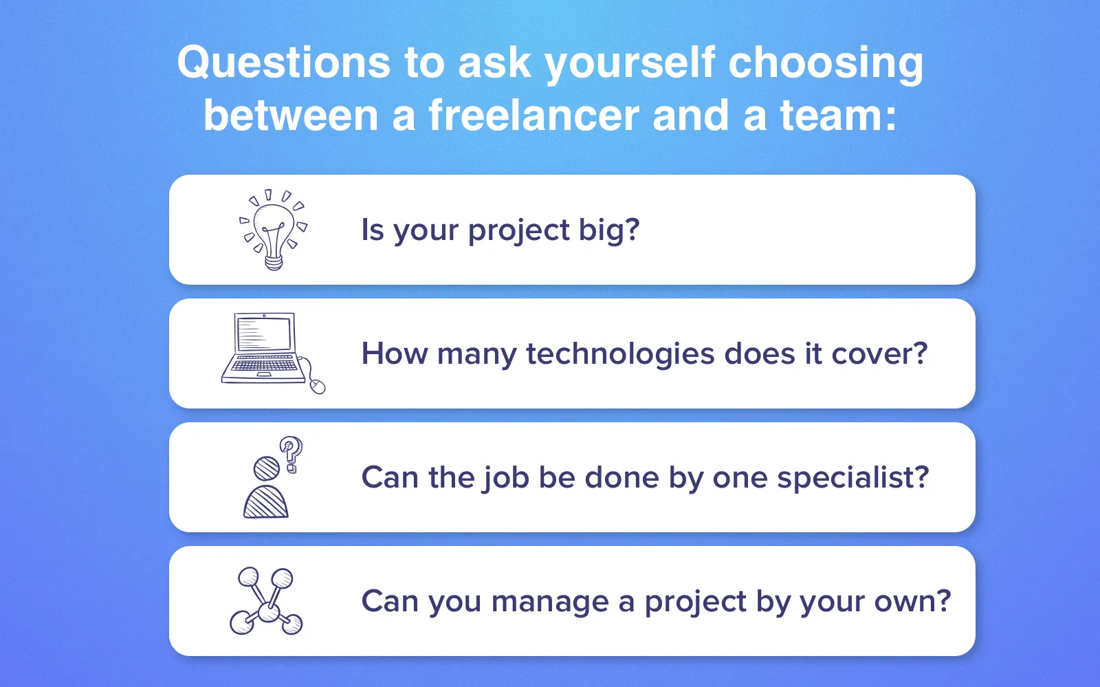 freelancer vs software development firm