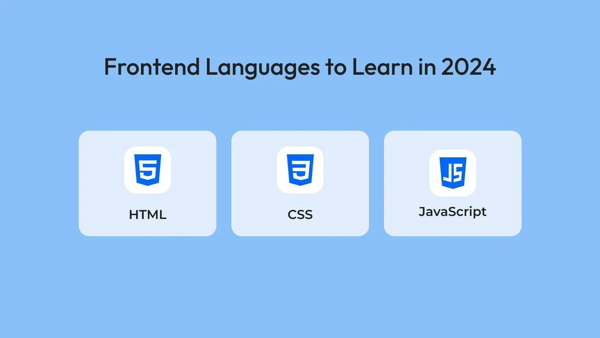 front end coding languages in 2026