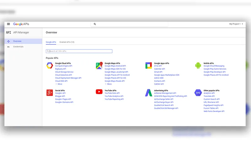 google apis owerview