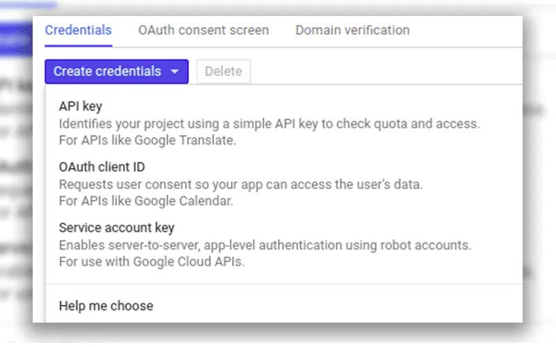 google cloud sql create credentials