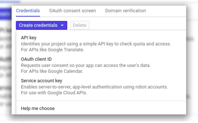 google cloud sql create credentials