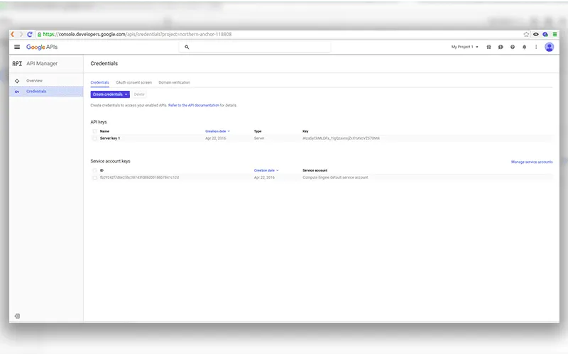 google cloud sql credentials