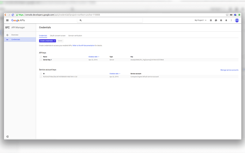 google cloud sql credentials