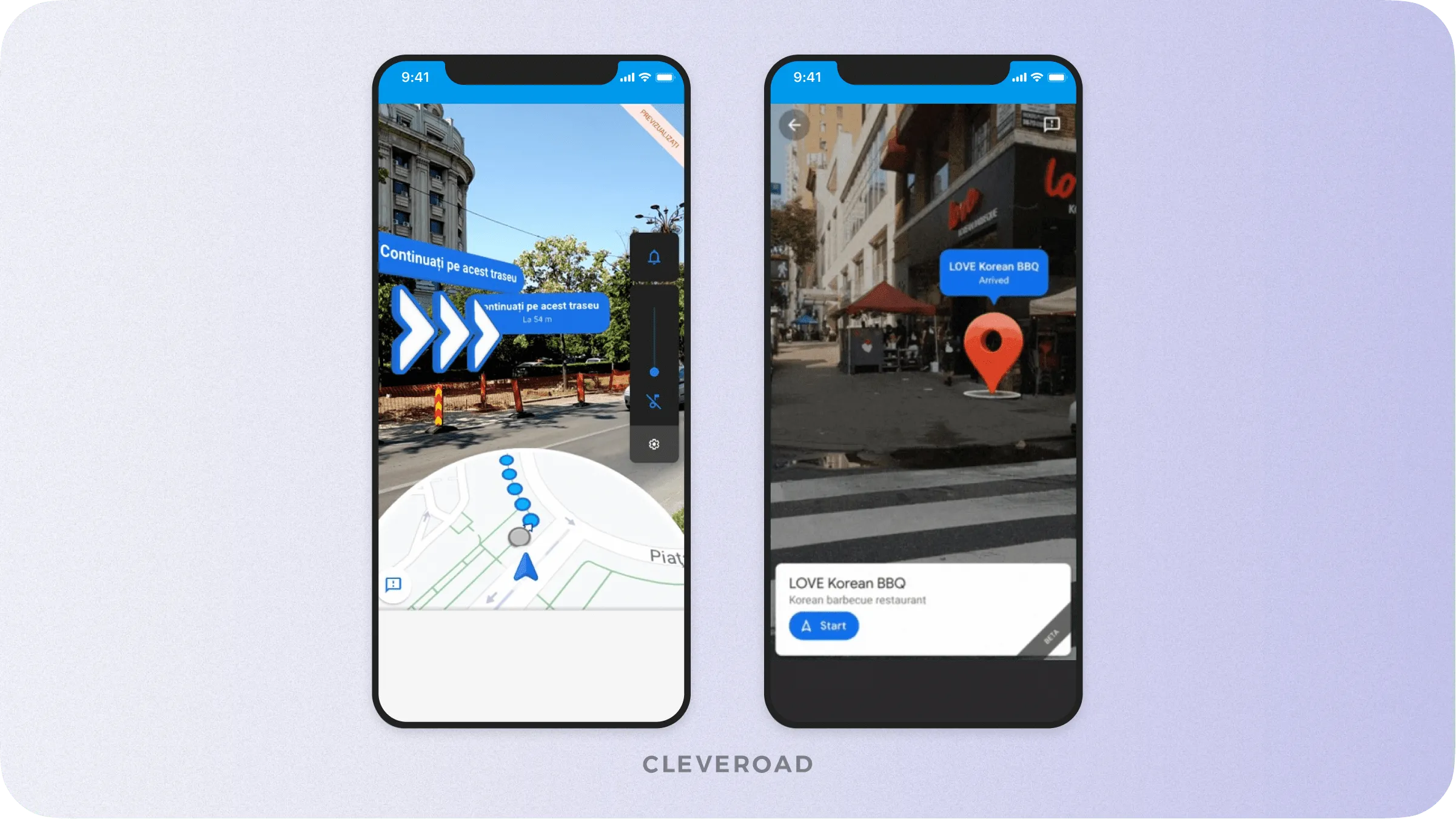 Google Maps Live View -  location-based AR app