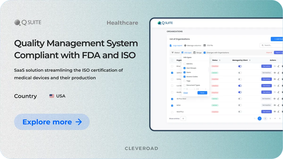 Healthcare quality management system