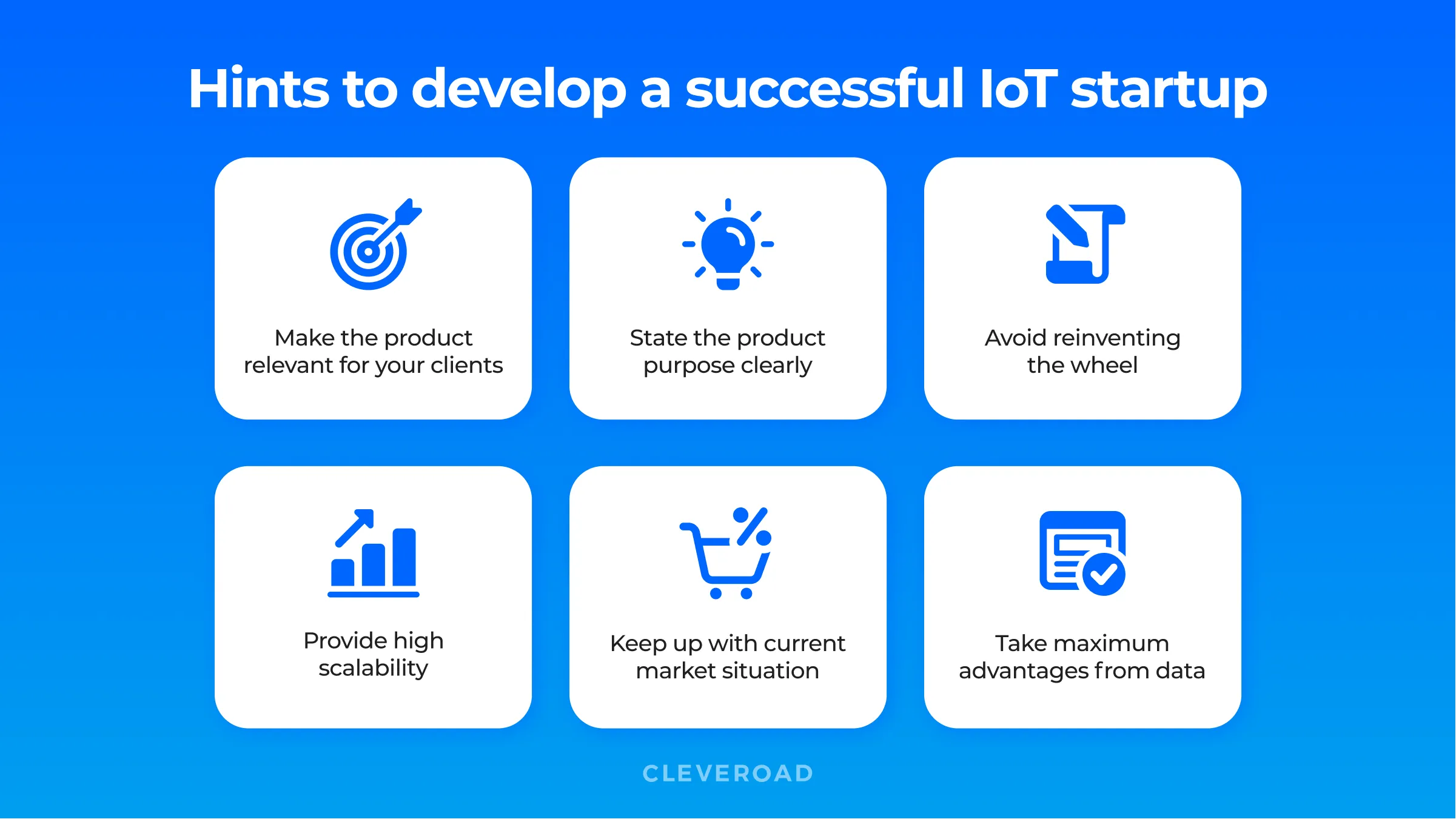Hints to develop a successful IoT startup