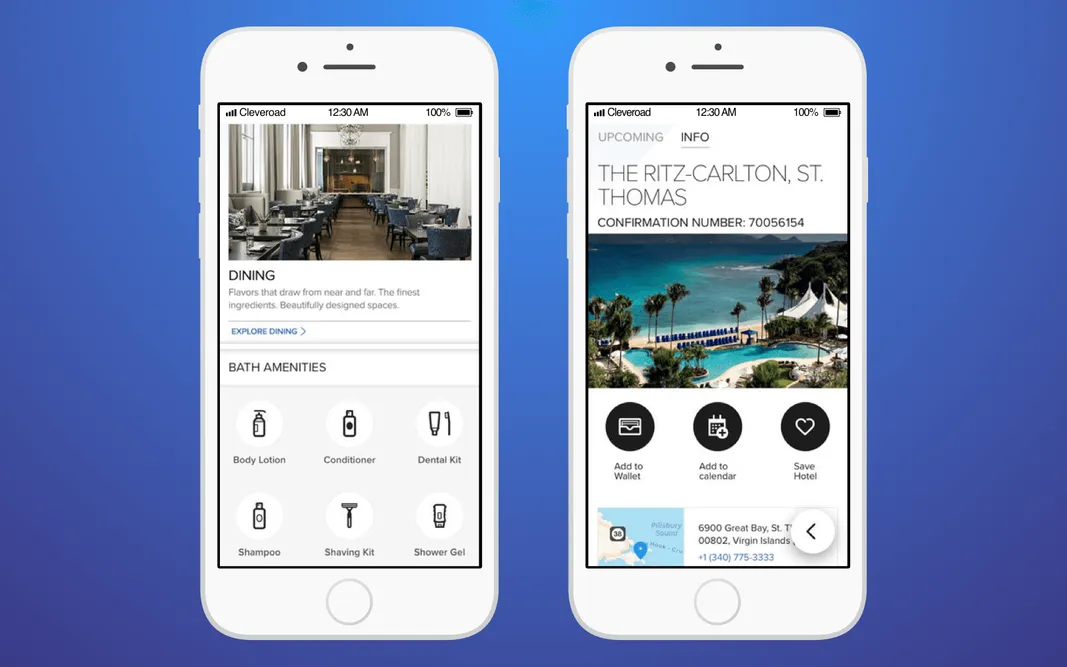 Hotel innovation: Ritz-Carlton Hotels app