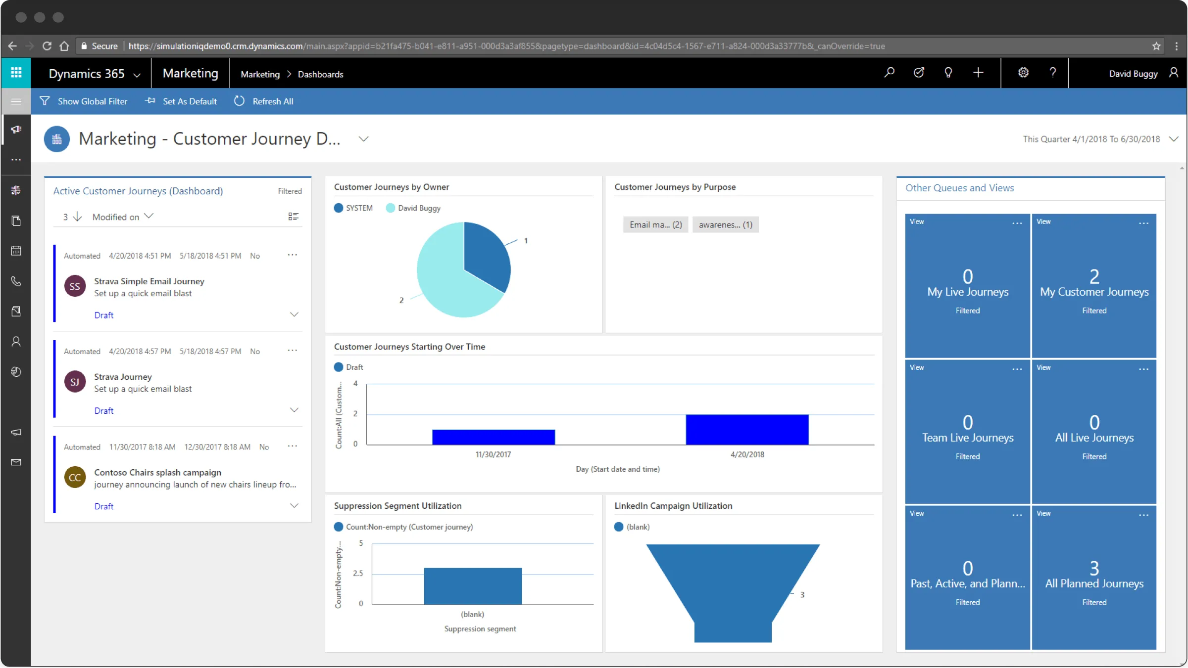 How customer details look like in CRM