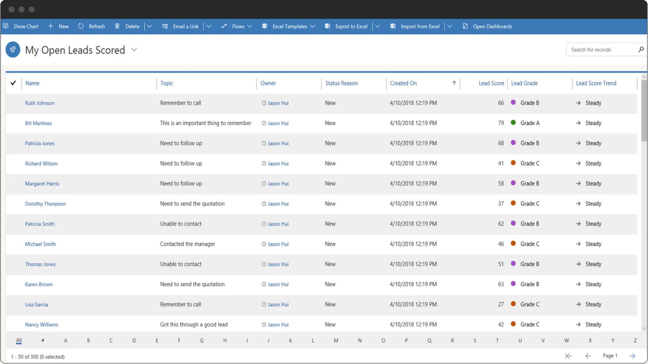 How lead scoring feature may look like in custom CRM