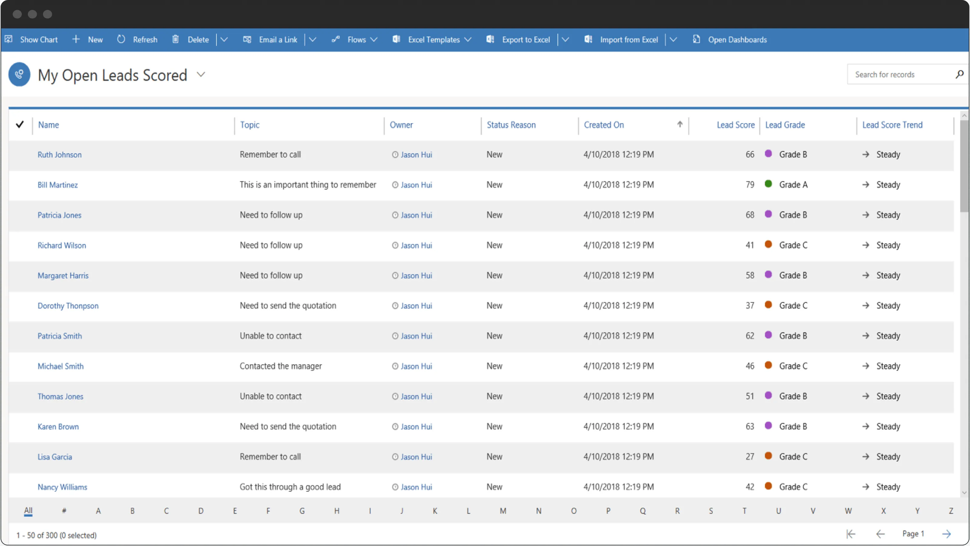 How lead scoring feature may look like in custom CRM
