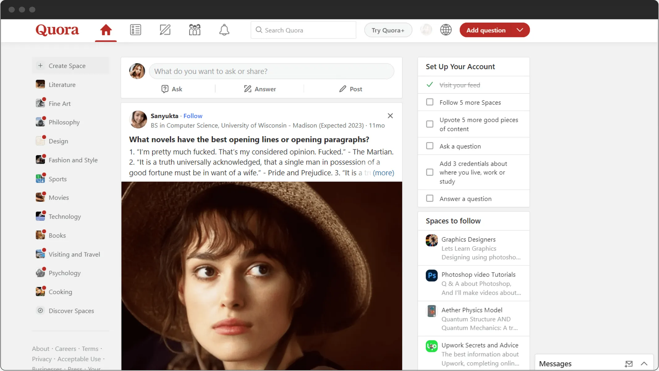 How to Build Q&A Website like Quora. Homepage