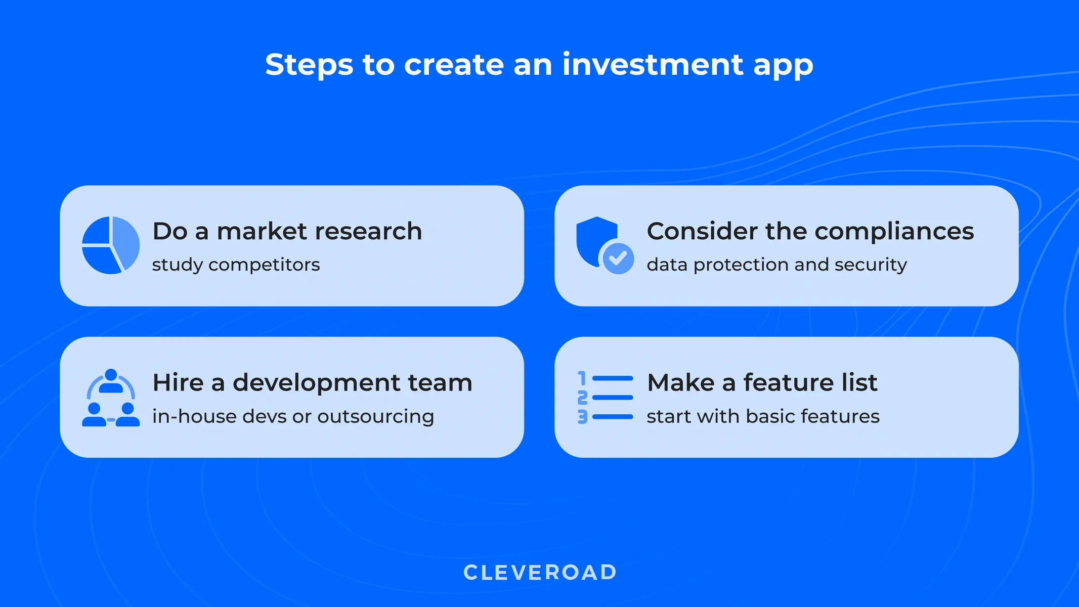 How to create an investment app