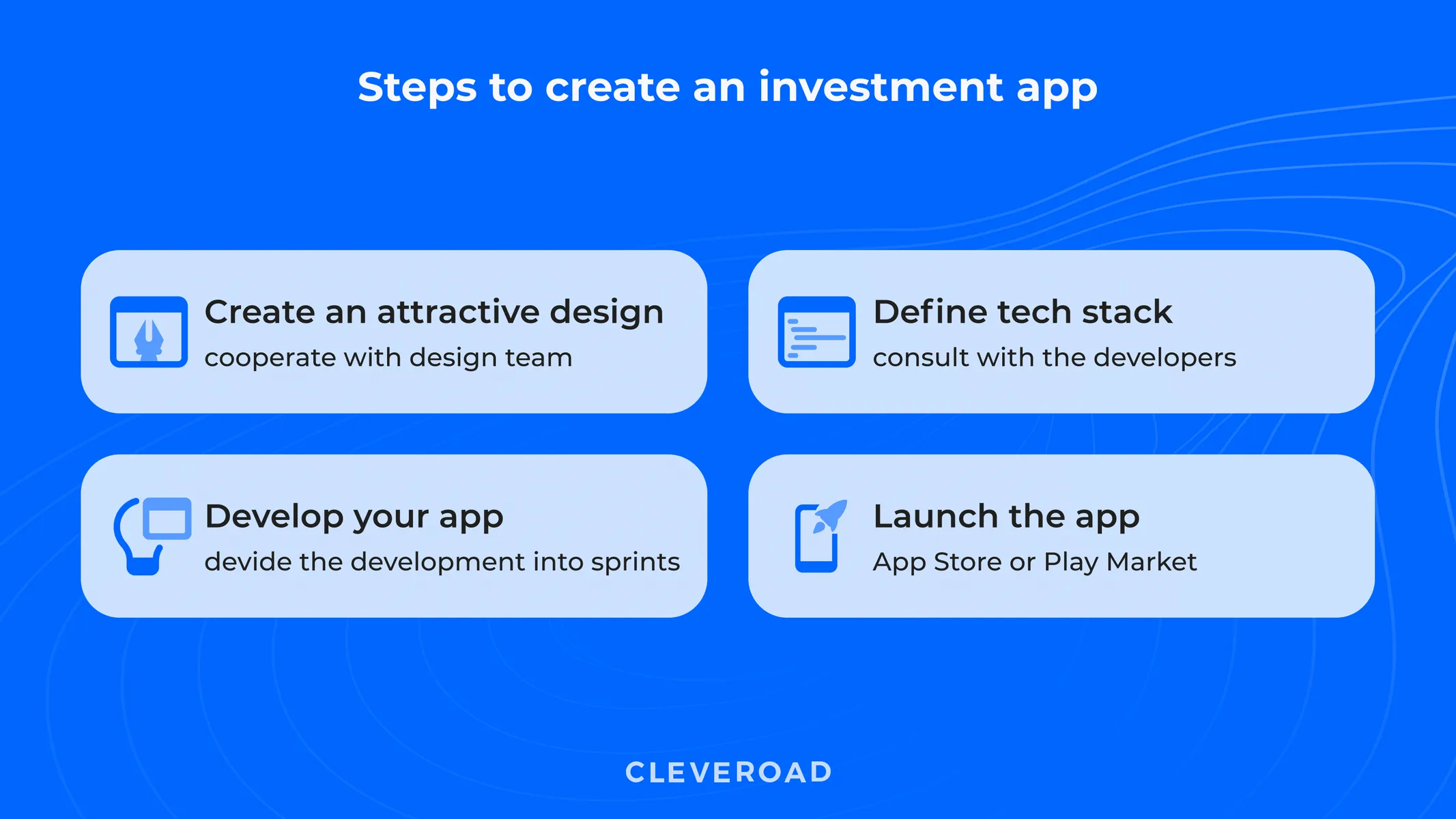 How to make an investment app