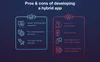 Advantages and disadvantages of hybrid approach & mobile app stack for it