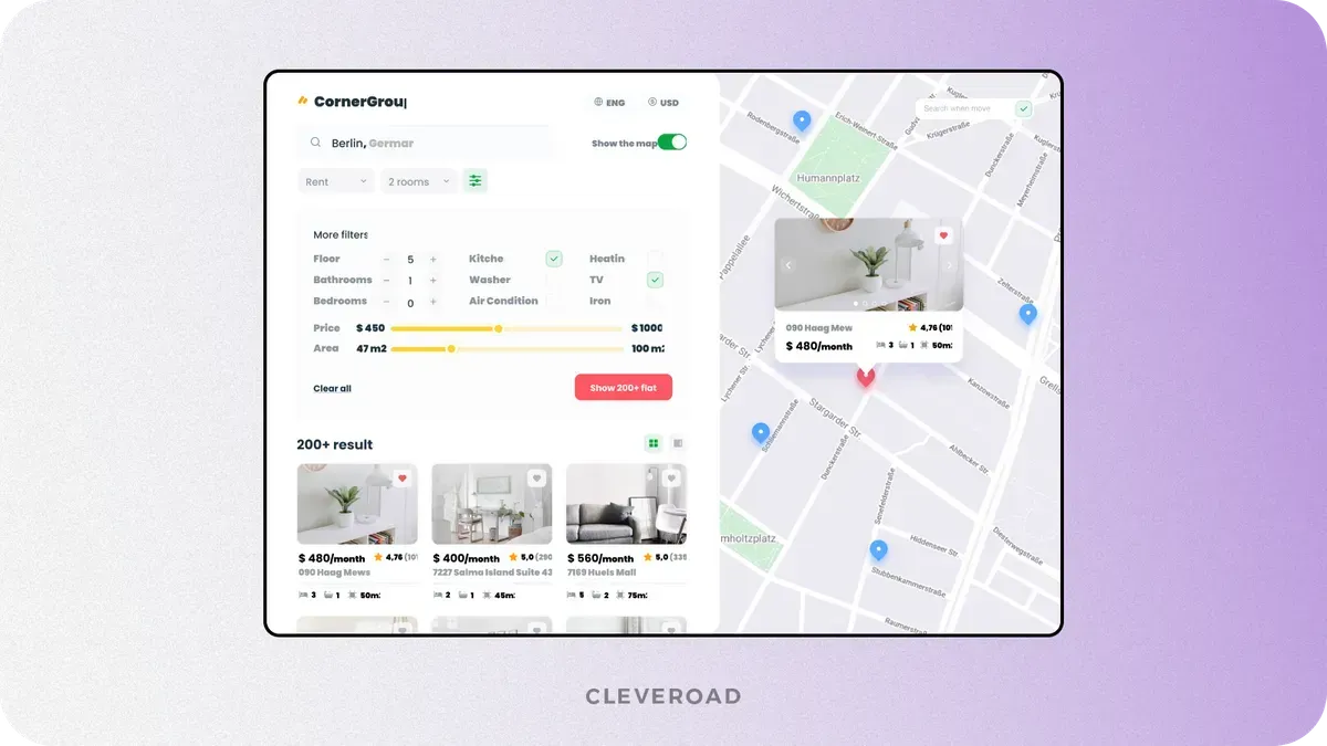 Interactive map integration