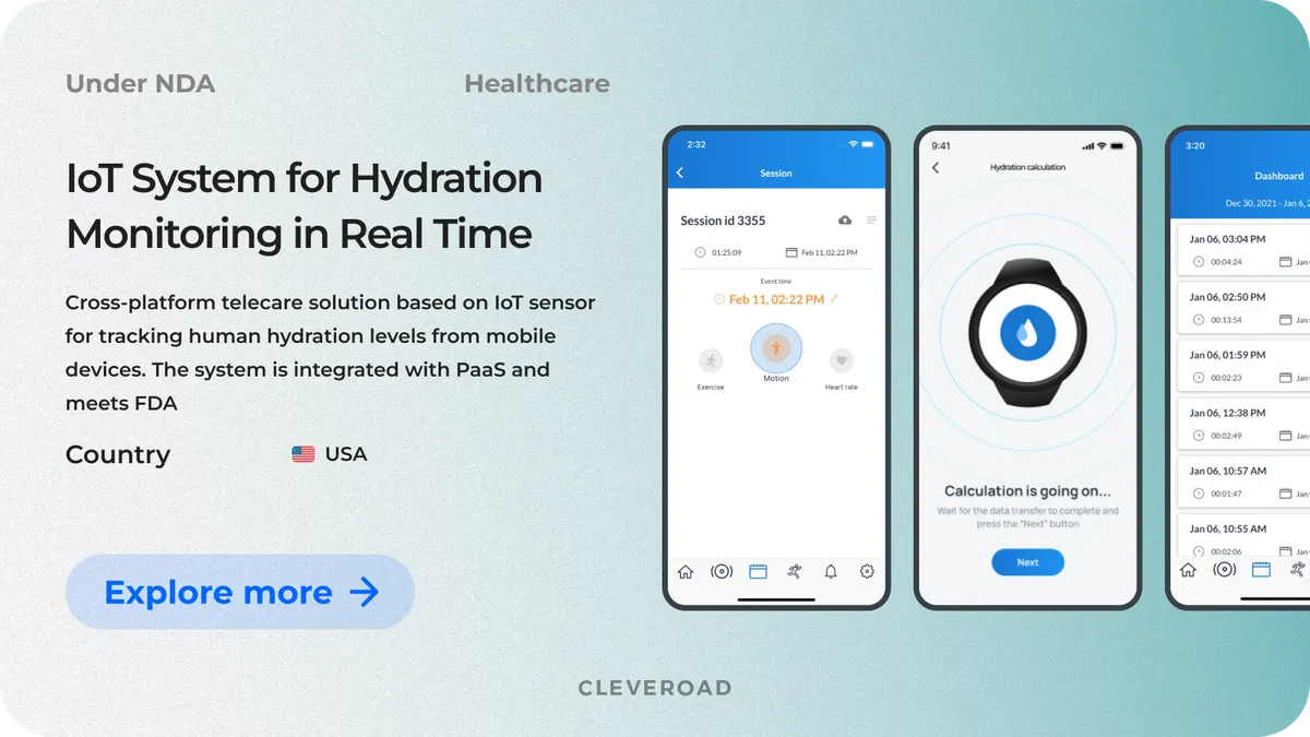 IoT-based system for hydration monitoring