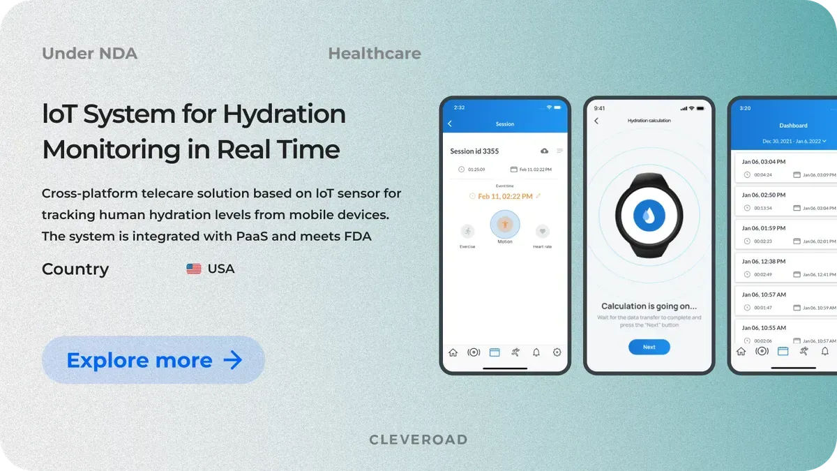 IoT system for EKG monitoring by Cleveroad