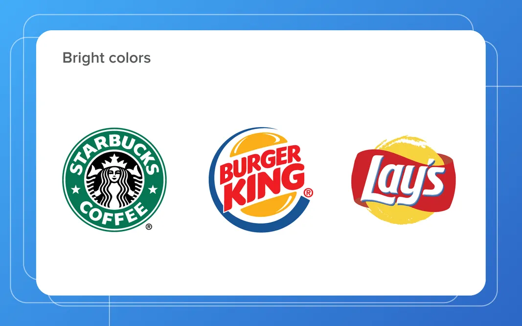 Latest logo design trends and the use of bright colors on business logo examples