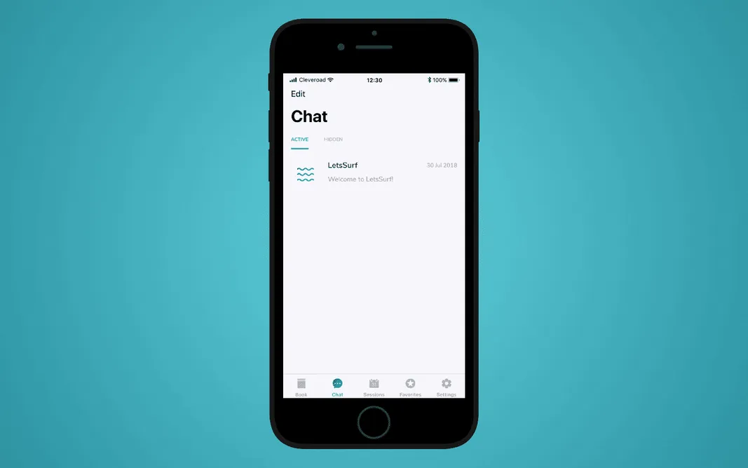 LetsSurf chat screen