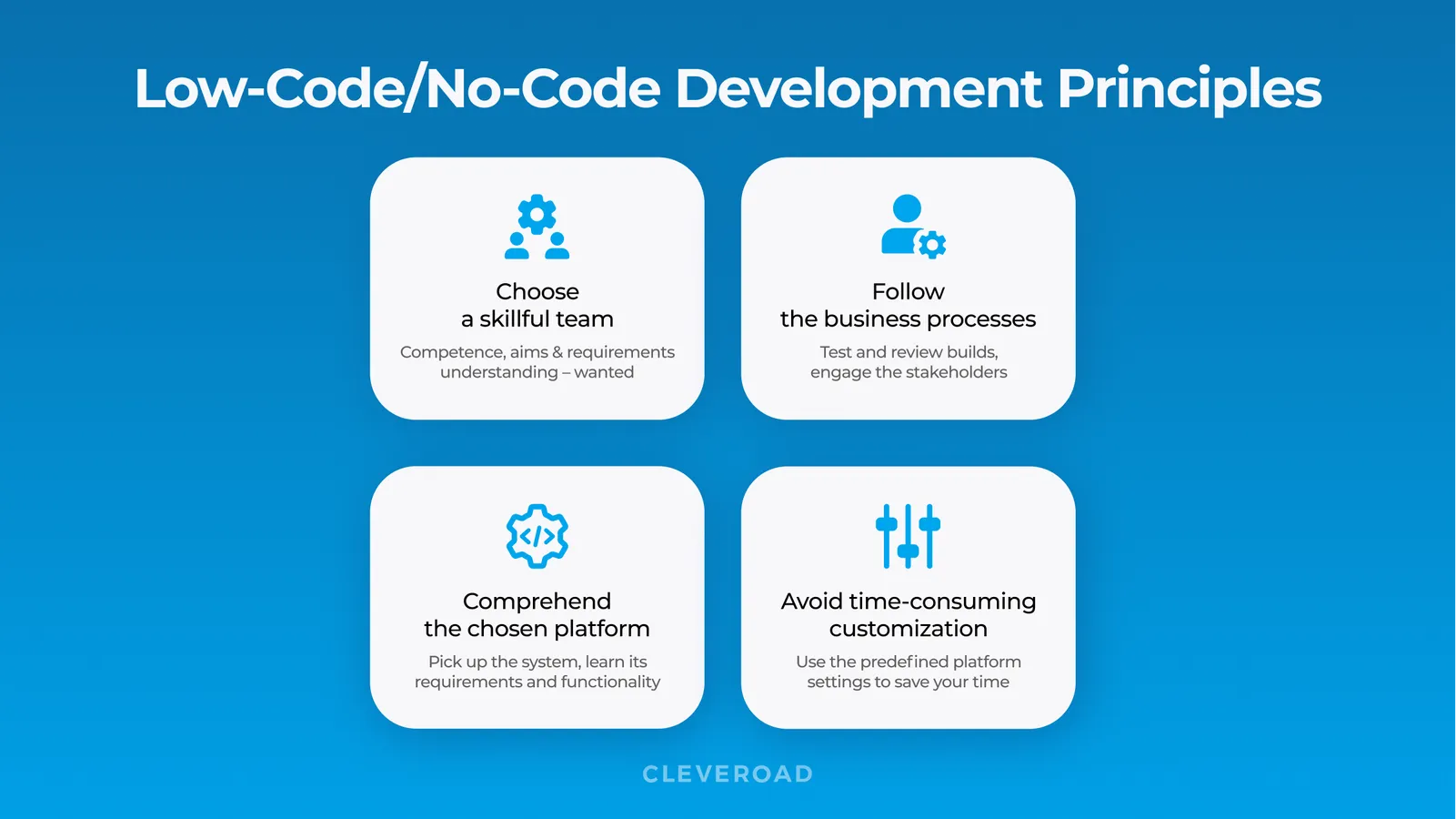 low code no code dev principles