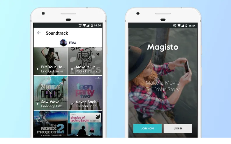 Magisto app like vine