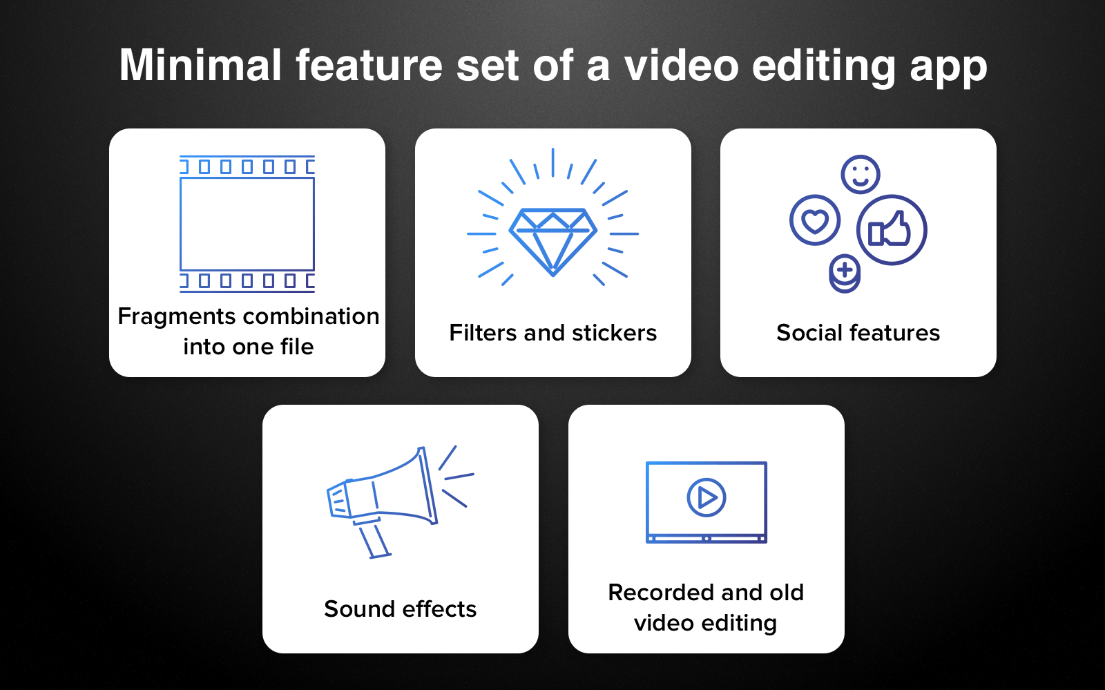 make a music video app for iphone and anroid