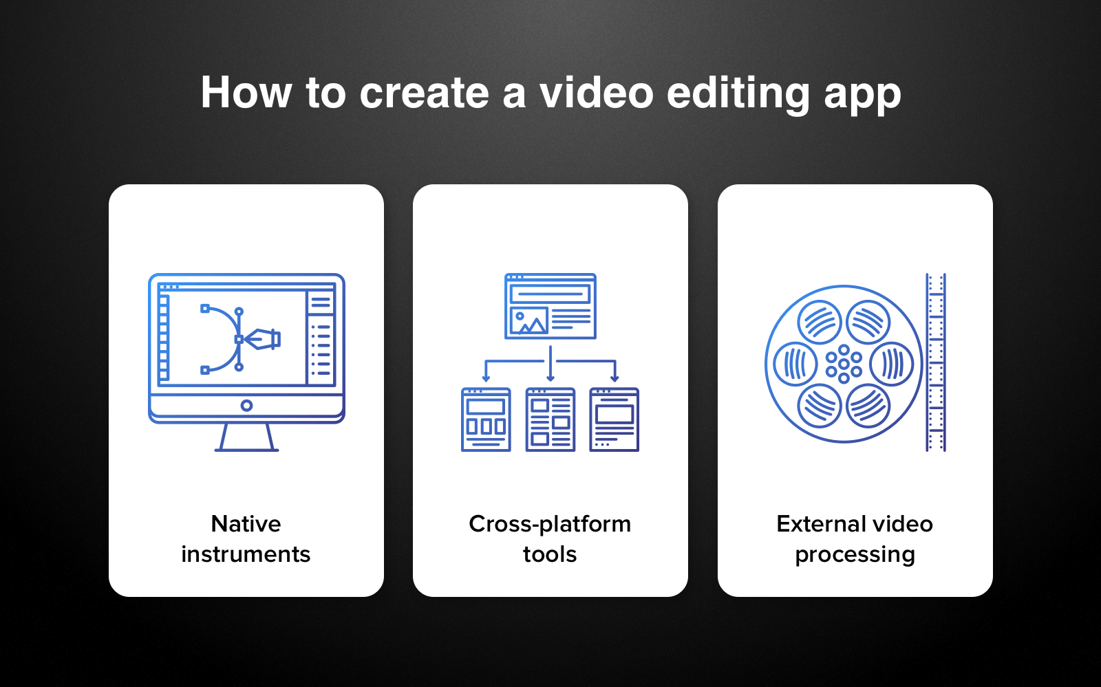 best professional video editor - development options