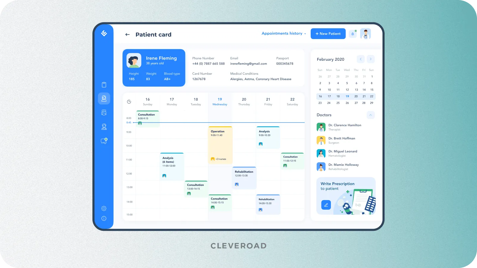 Management systems for hospitals and labs designed by Cleveroad
