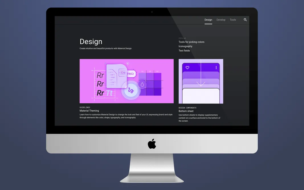 make a material design app