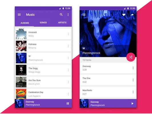 Material design concept by Cleveroad