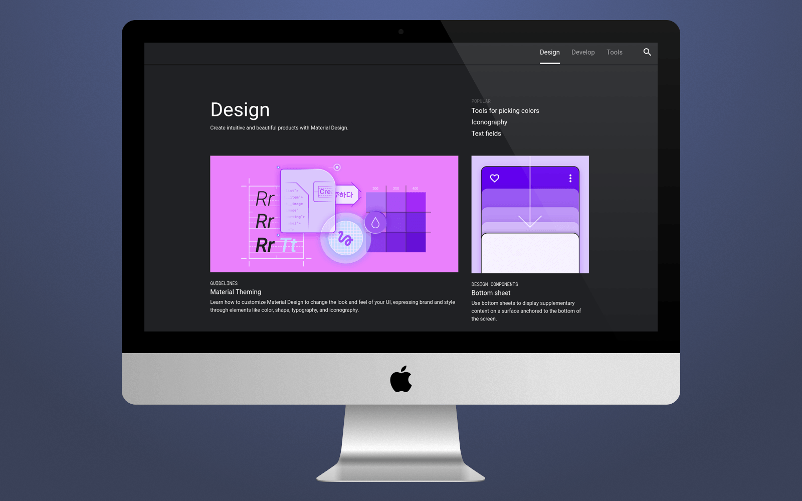 make a material design app
