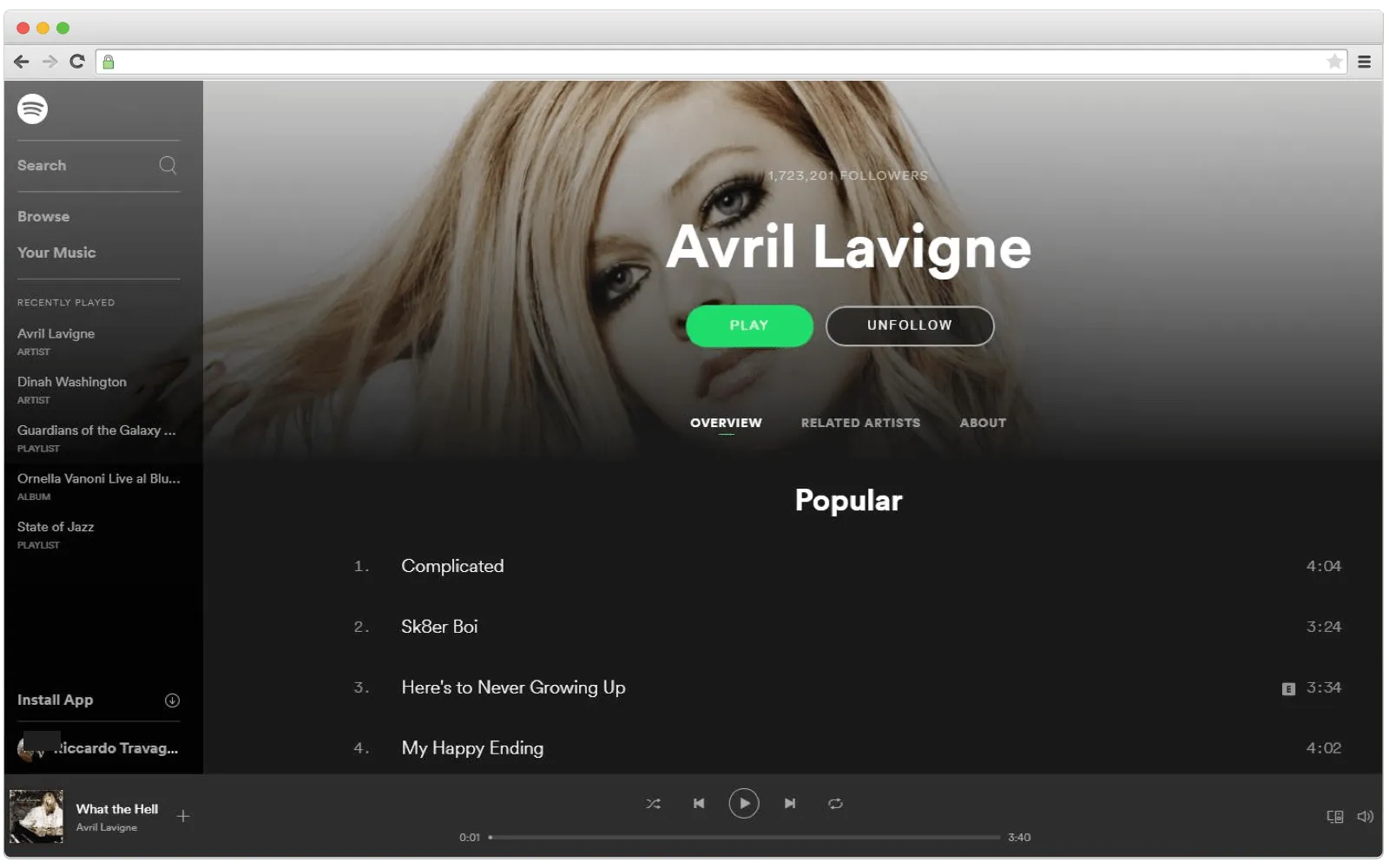 Microservices archotecture example: Spotify