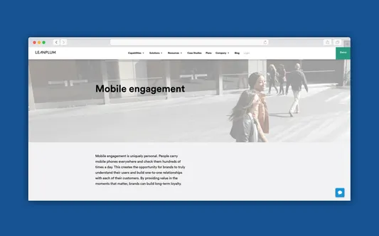 mobile customer engagement platform
