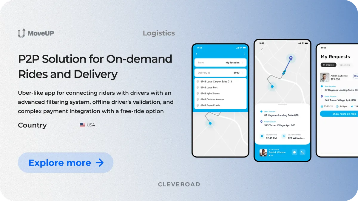 MoveUp mobility solution from Cleveroad