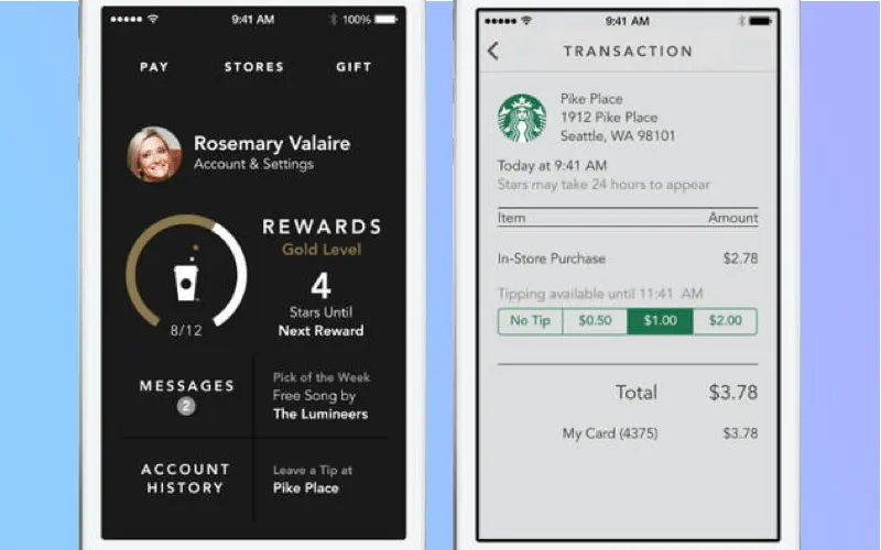 My Starbucks Reward app
