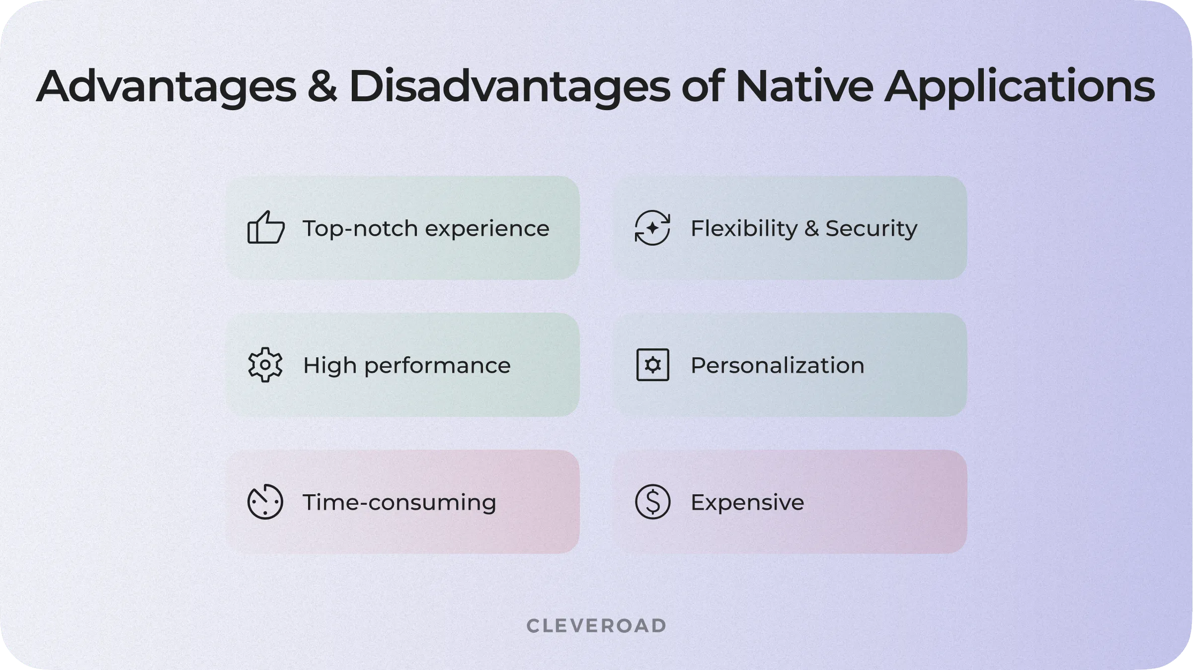 Native app advantages and disadvantages