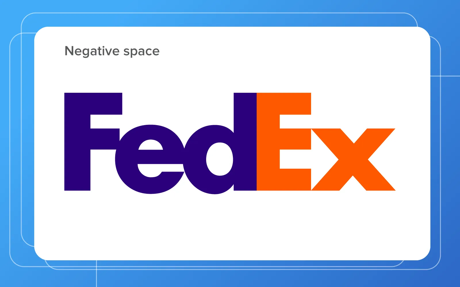 New logo design trends and the use of negative space on business logo examples