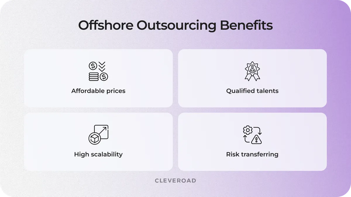 Offshore outsourcing development benefits
