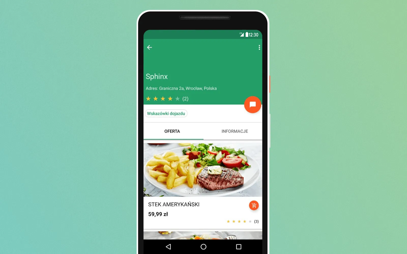 oMap.pl food ordering