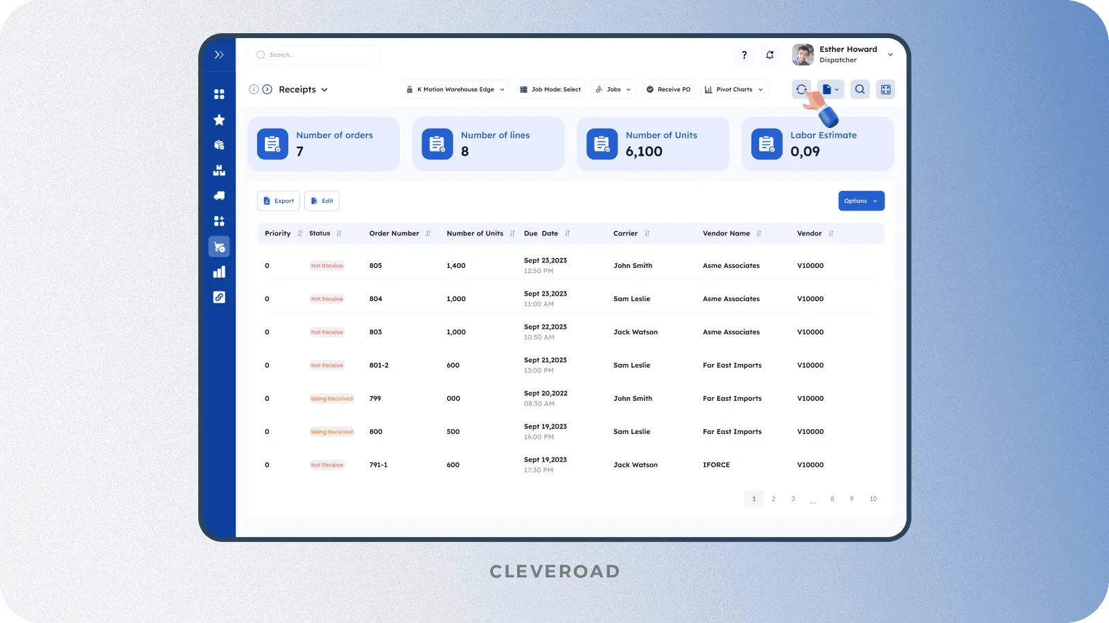Order management module developed by Cleveroad