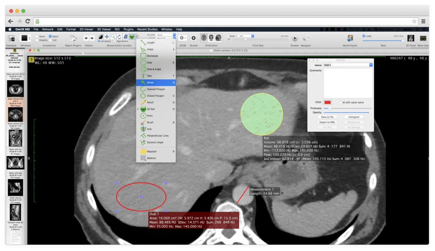 OsirisX interface