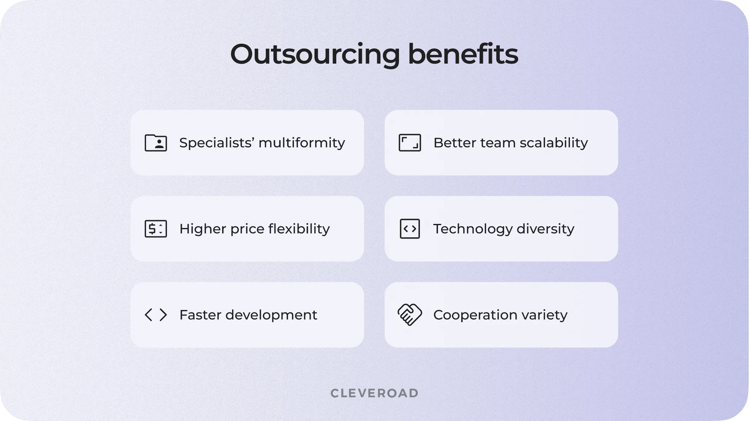 Outsourcing benefits