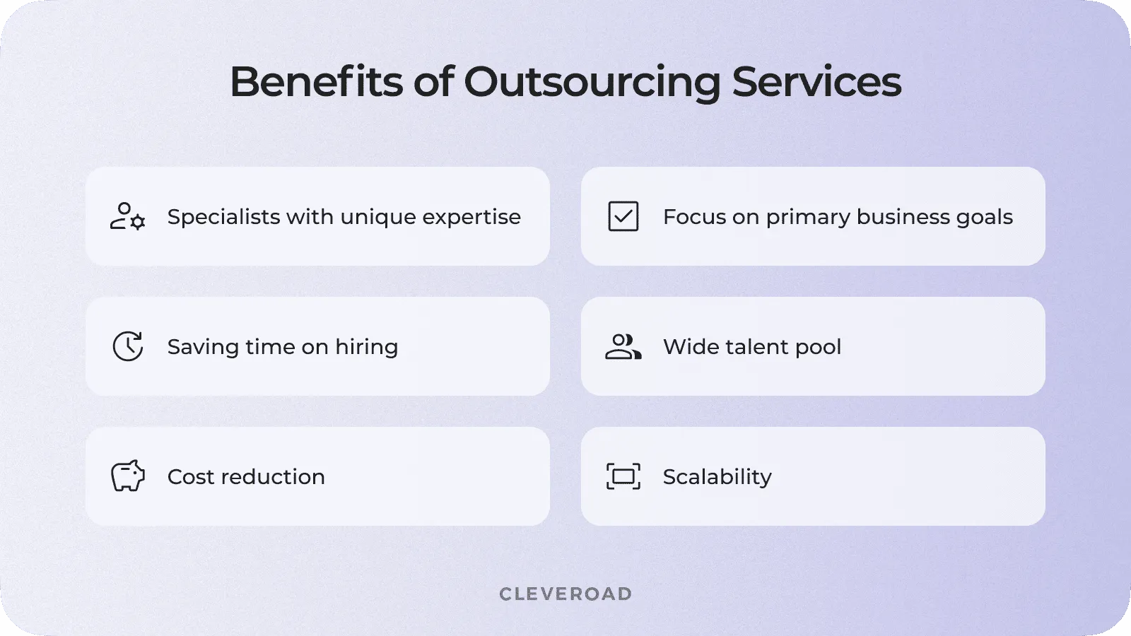 Outsourcing benefits for your business