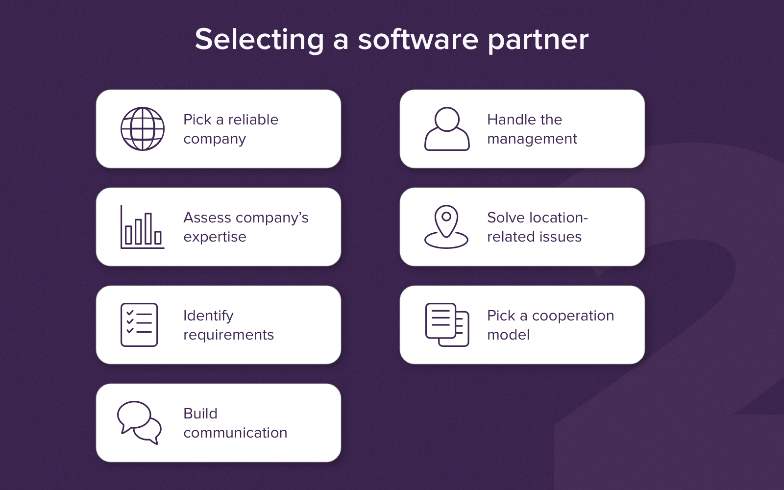 The second step to the outsourcing software development risk management of your project